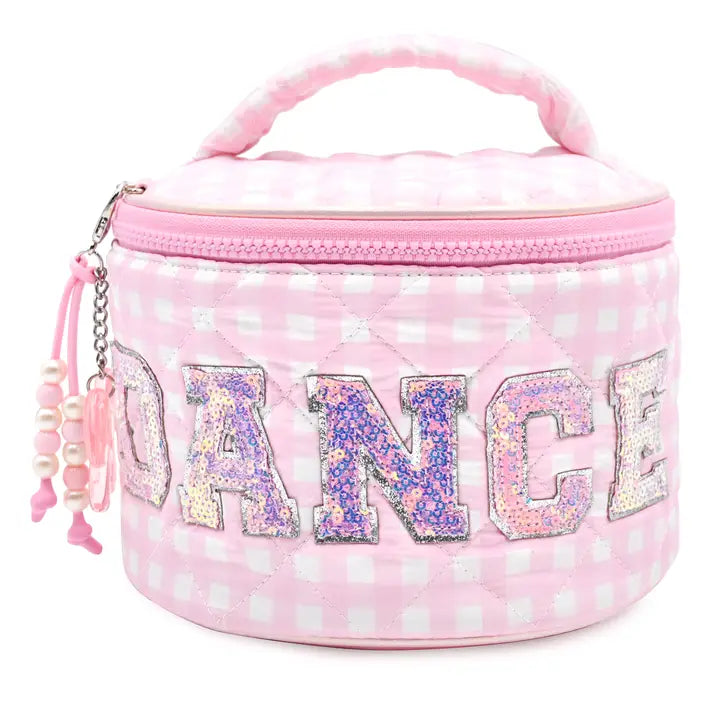 Quilted Round Glam Bag