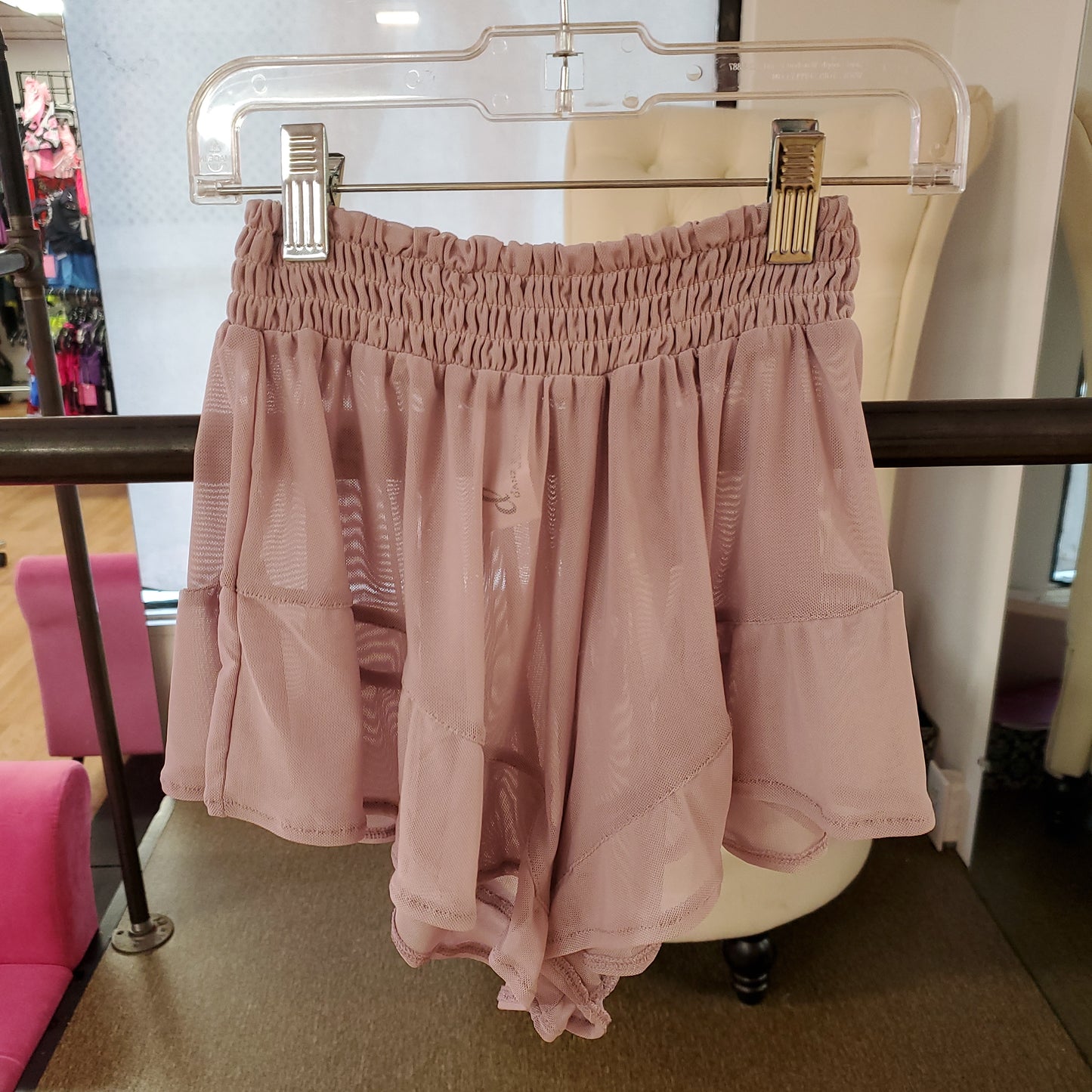 Ruffle Mesh Short #21412