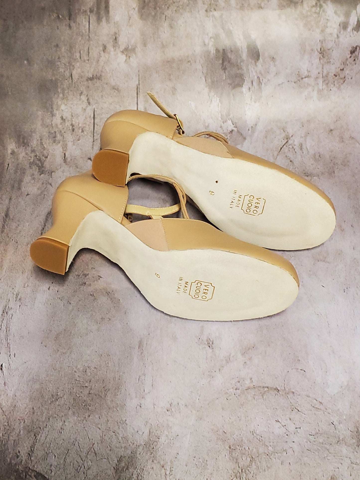 Italian Handcrafted Y-Strap 2.5” Charlotte Character Shoe #829