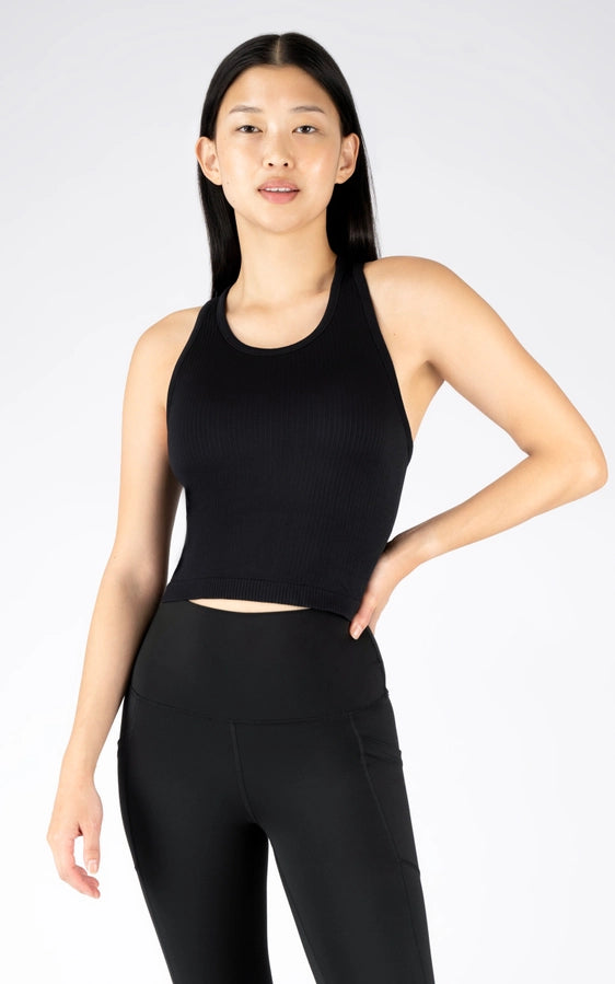 Ribbed Seamless Racer Tank