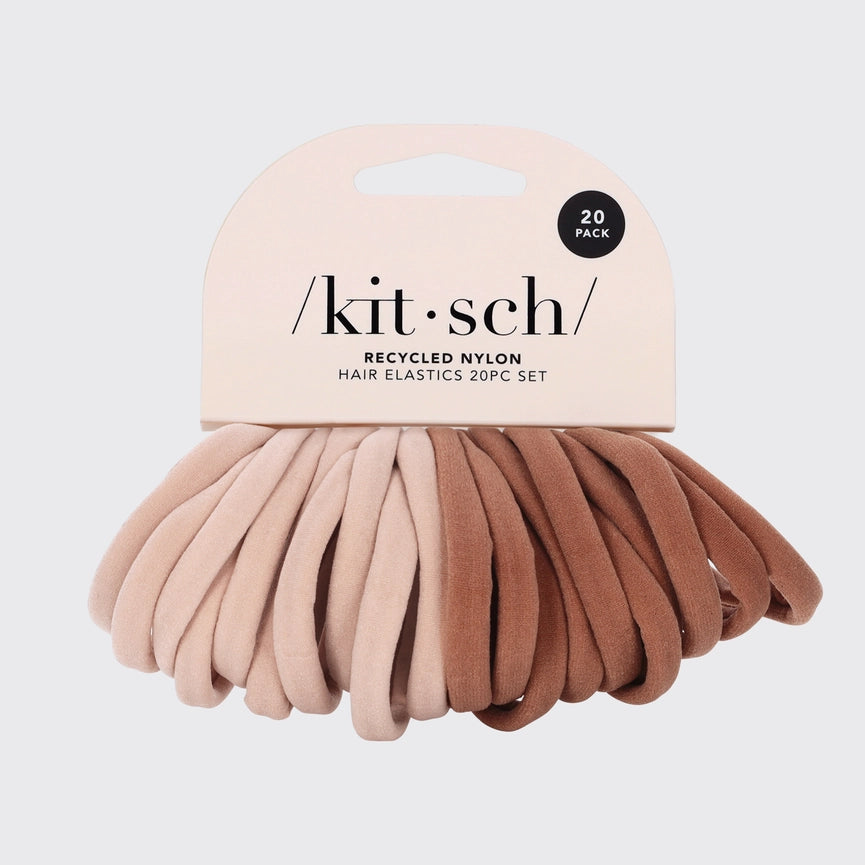 Kitsch Nylon Hair Elastics -20pcs.