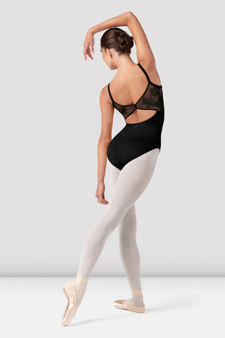 Lorelei Floral Mesh Camisole Leotard #70002