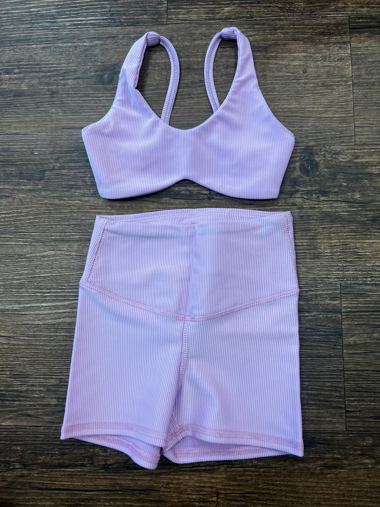 Ribbed Shorts 2 Piece Set Size 3-4