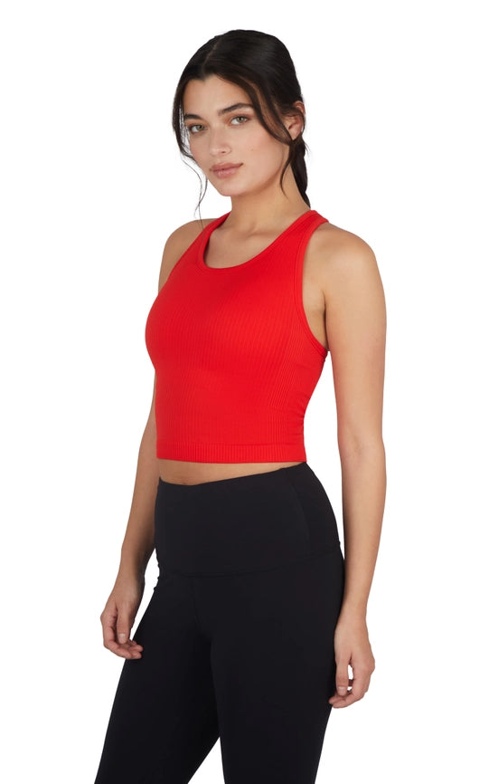 Ribbed Seamless Racer Tank