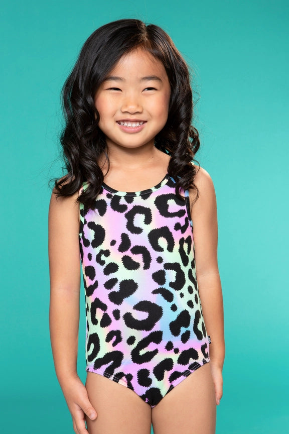 Neon Sherbet Leopard Leotard