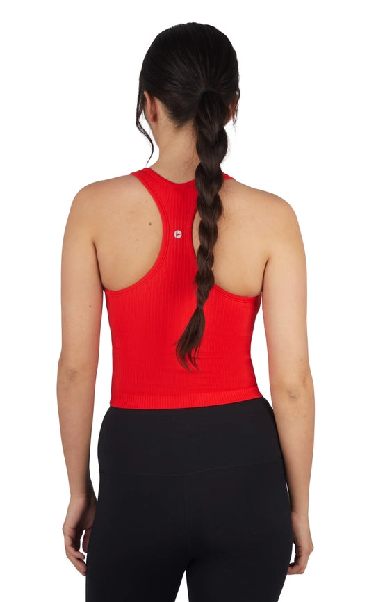 Ribbed Seamless Racer Tank