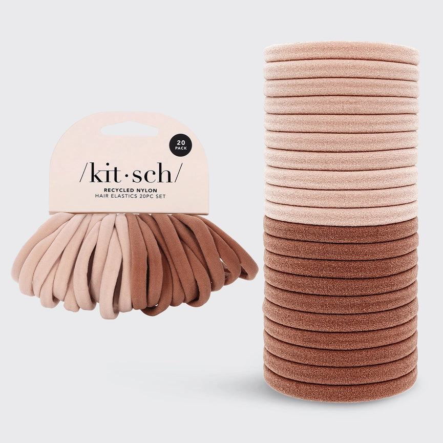 Kitsch Nylon Hair Elastics -20pcs.