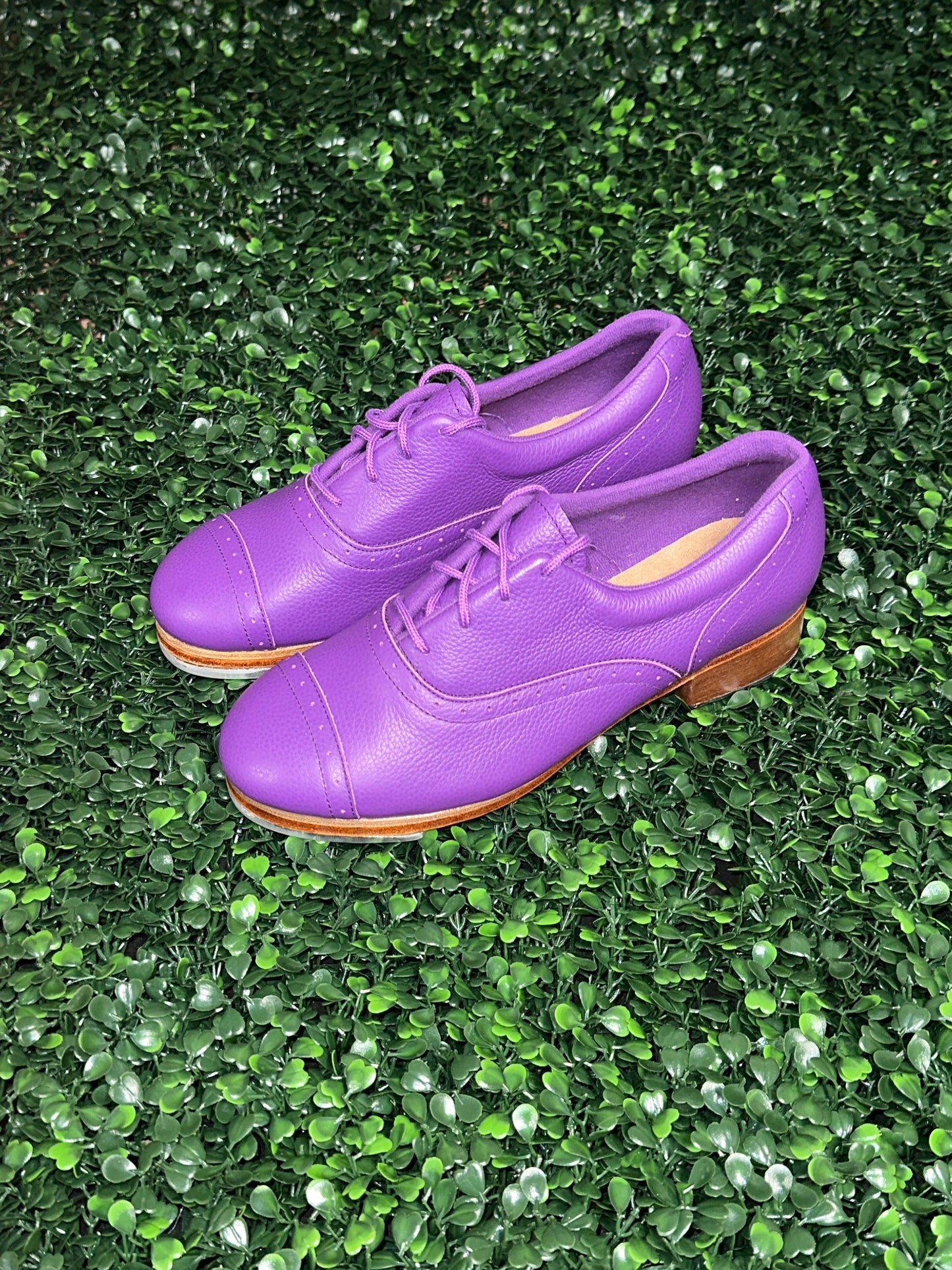Jason Samuel Smith Purple Pebble Leather Tap Shoes