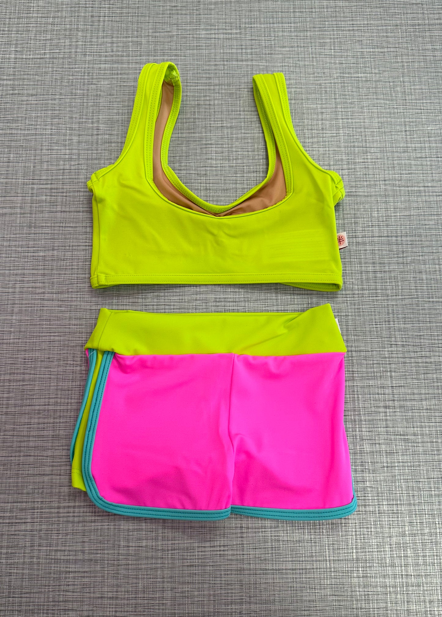 Demi Pinch Front Top & Training Short Set