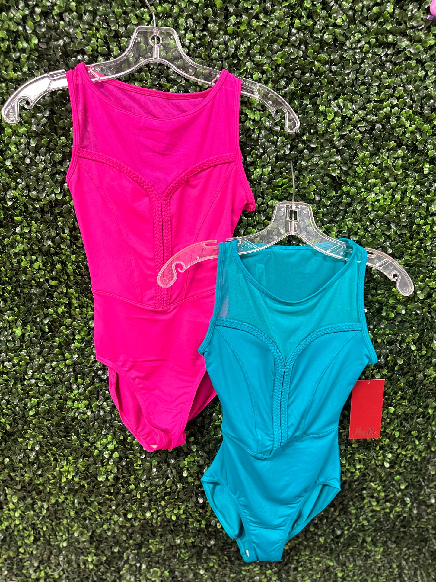 Boat Neck Braided Leotard #M3115