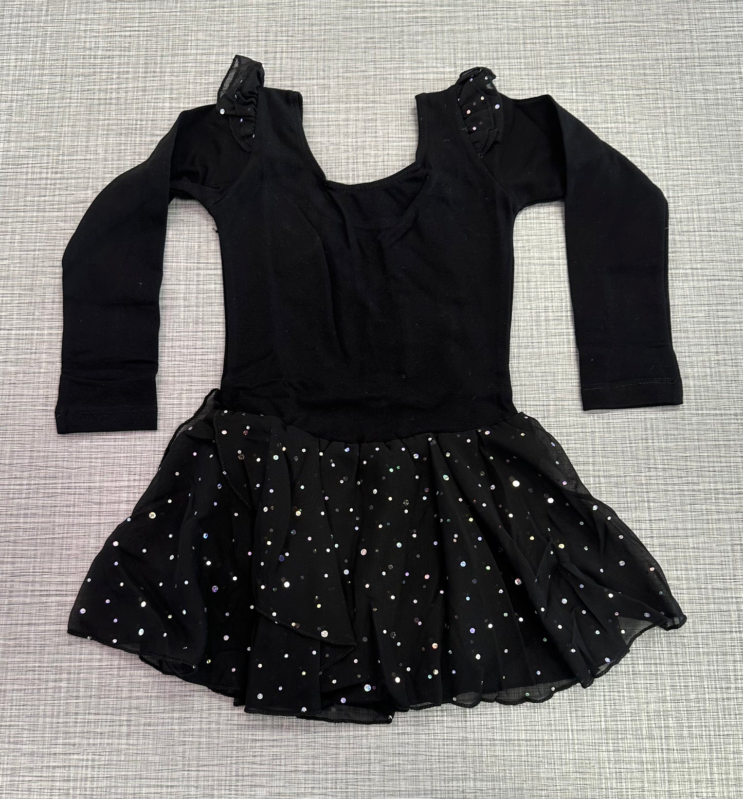 Long Sleeve Sequin Skirted Leotard