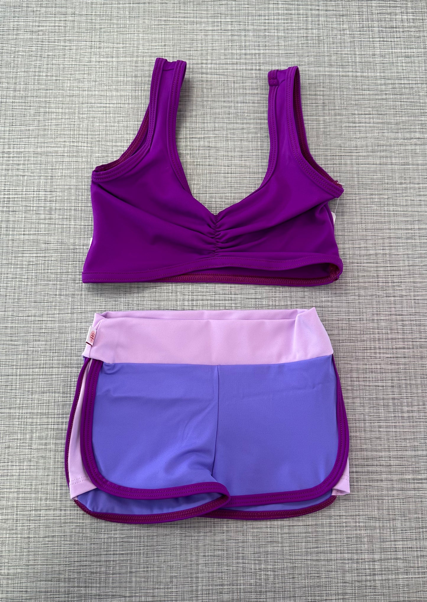 Demi Pinch Front Top & Training Short Set