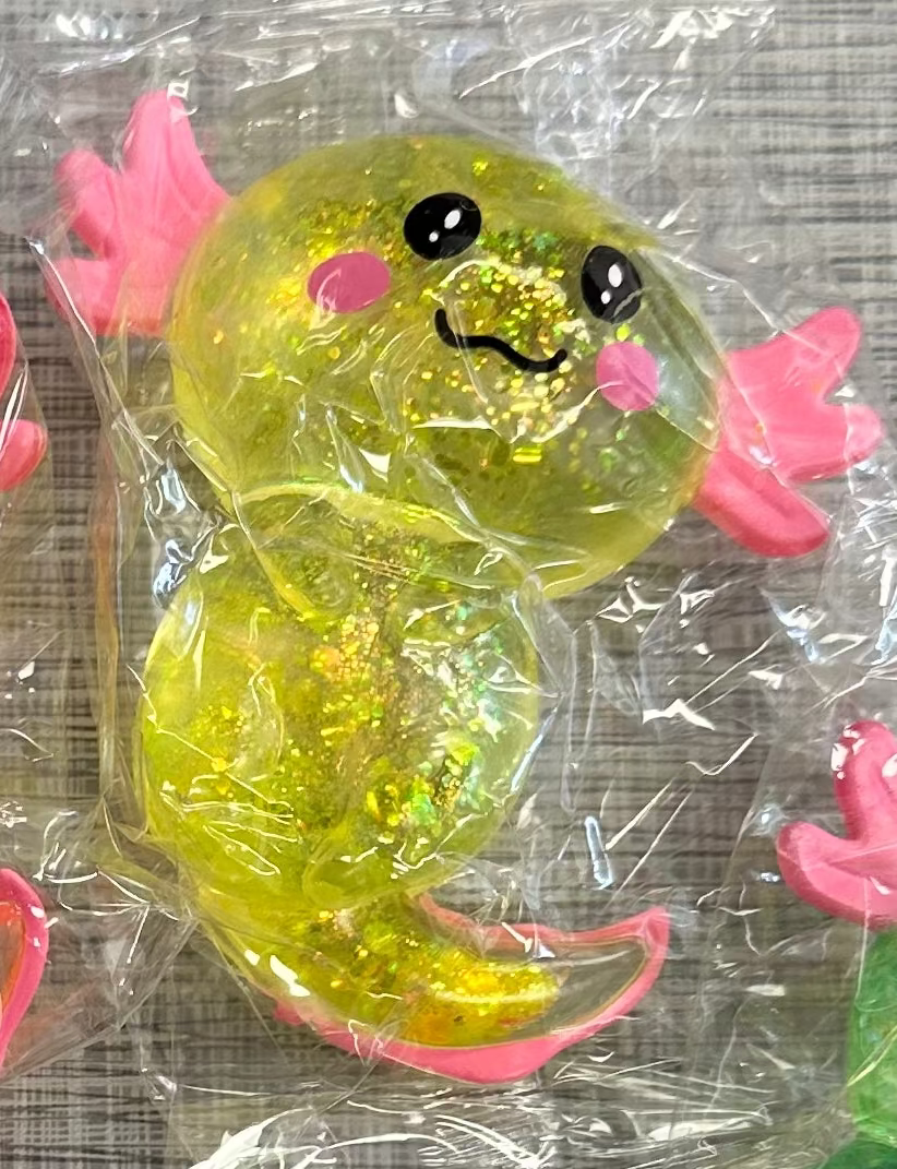 Axolotl Glittery Squishy