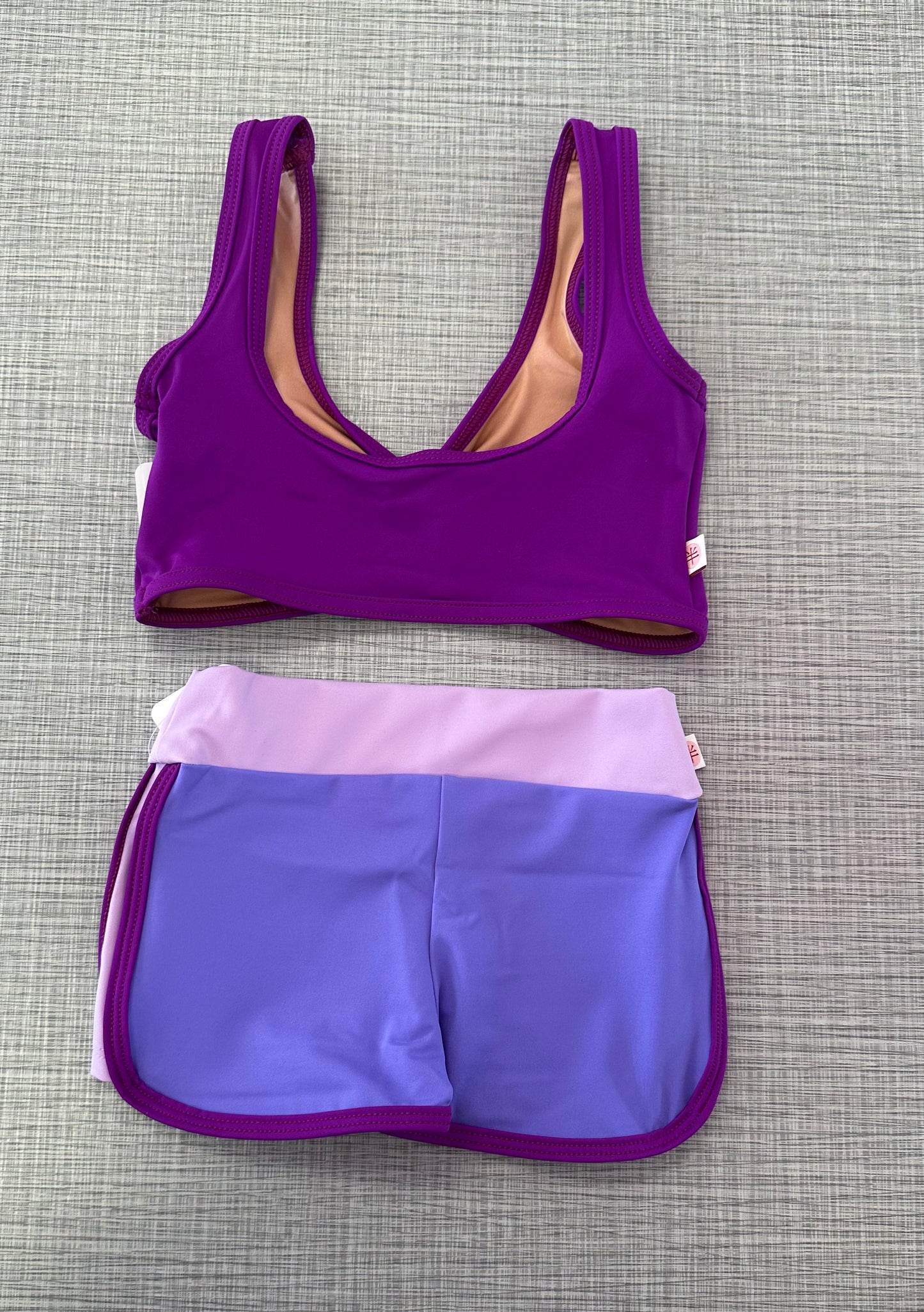 Demi Pinch Front Top & Training Short Set