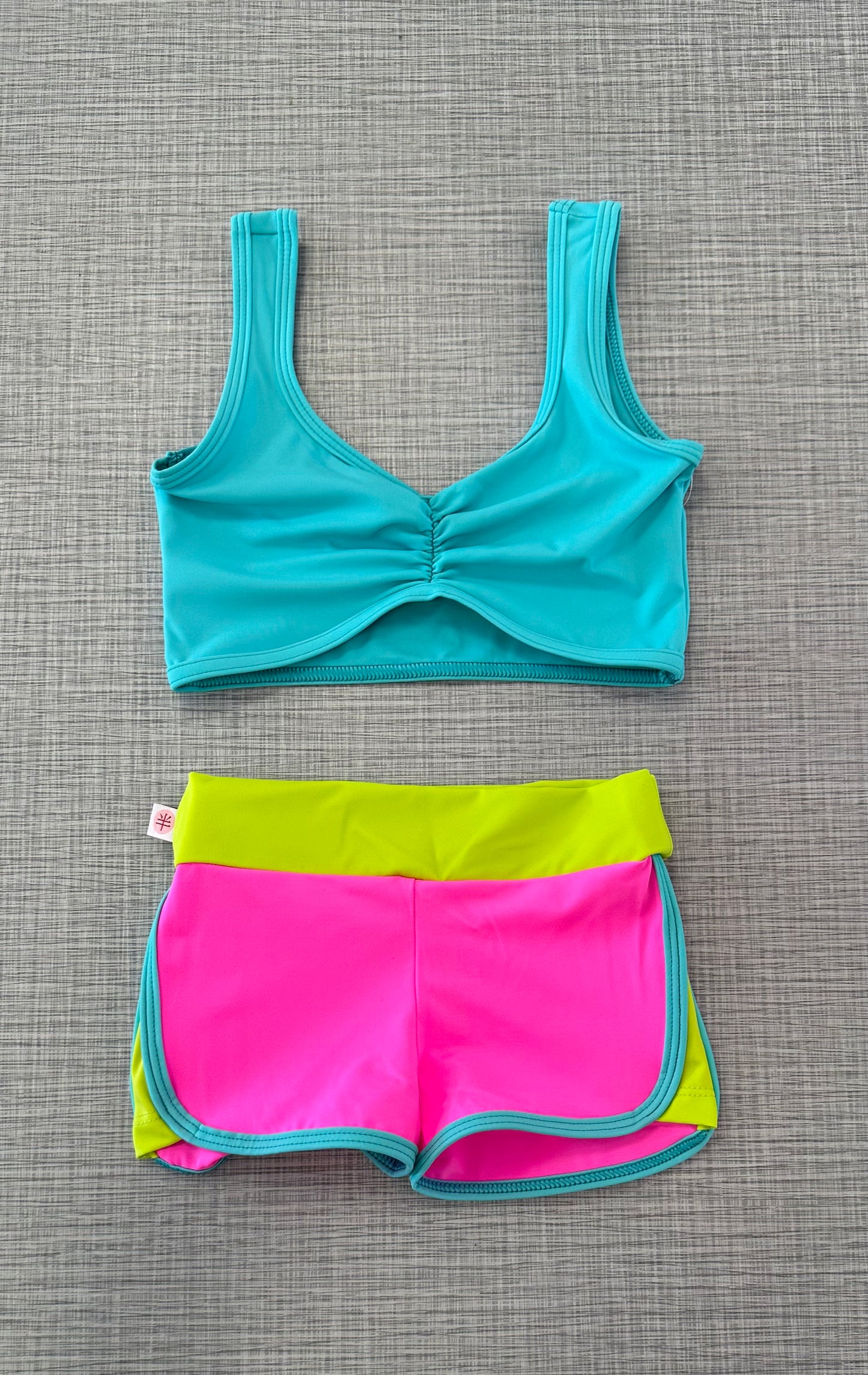 Demi Pinch Front Top & Training Short Set