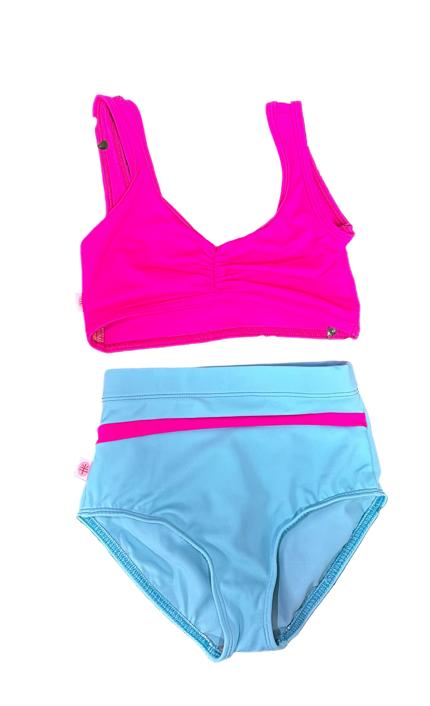 Pinch Front Bra Top & Brief Set