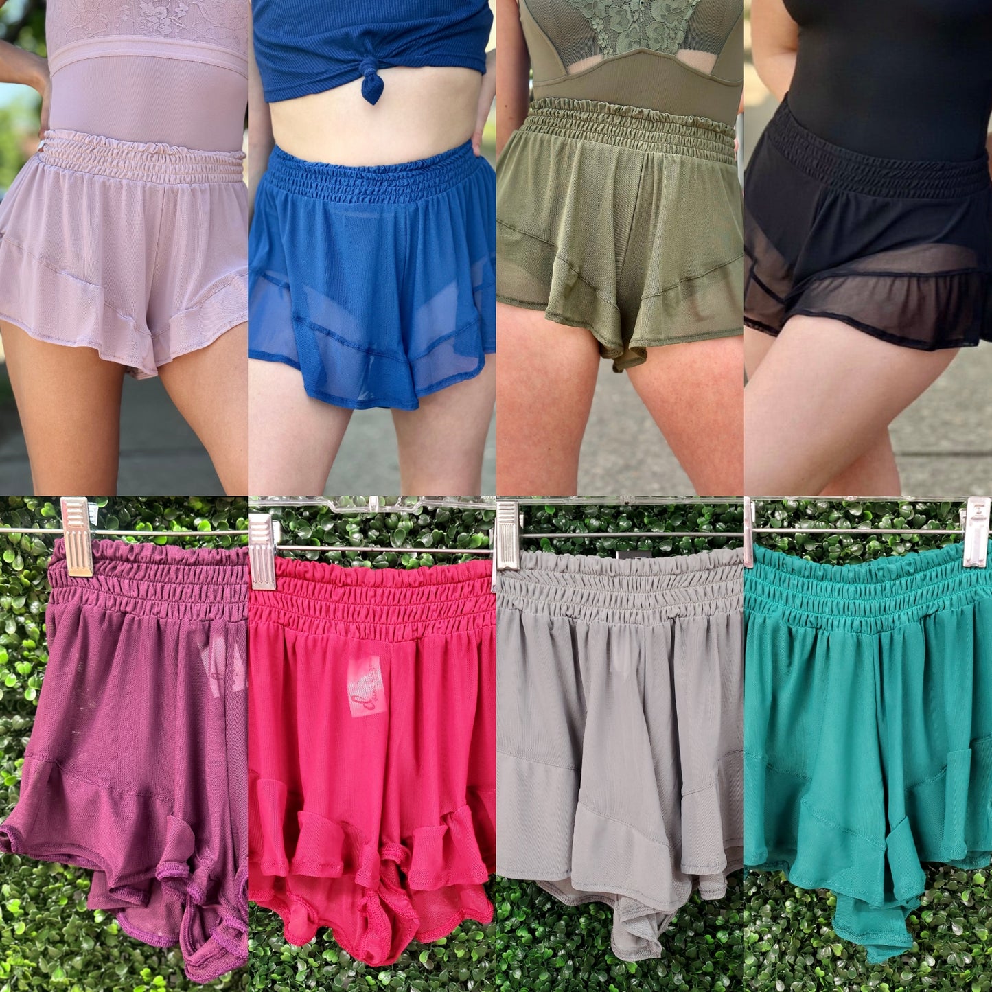 Ruffle Mesh Short #21412