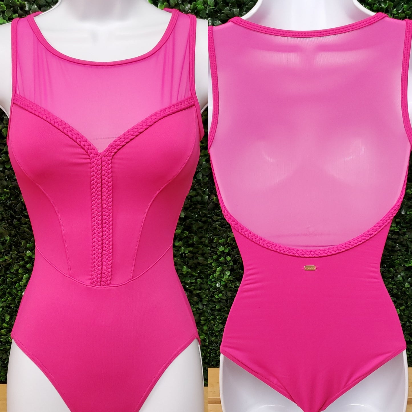 Boat Neck Braided Leotard #M3115