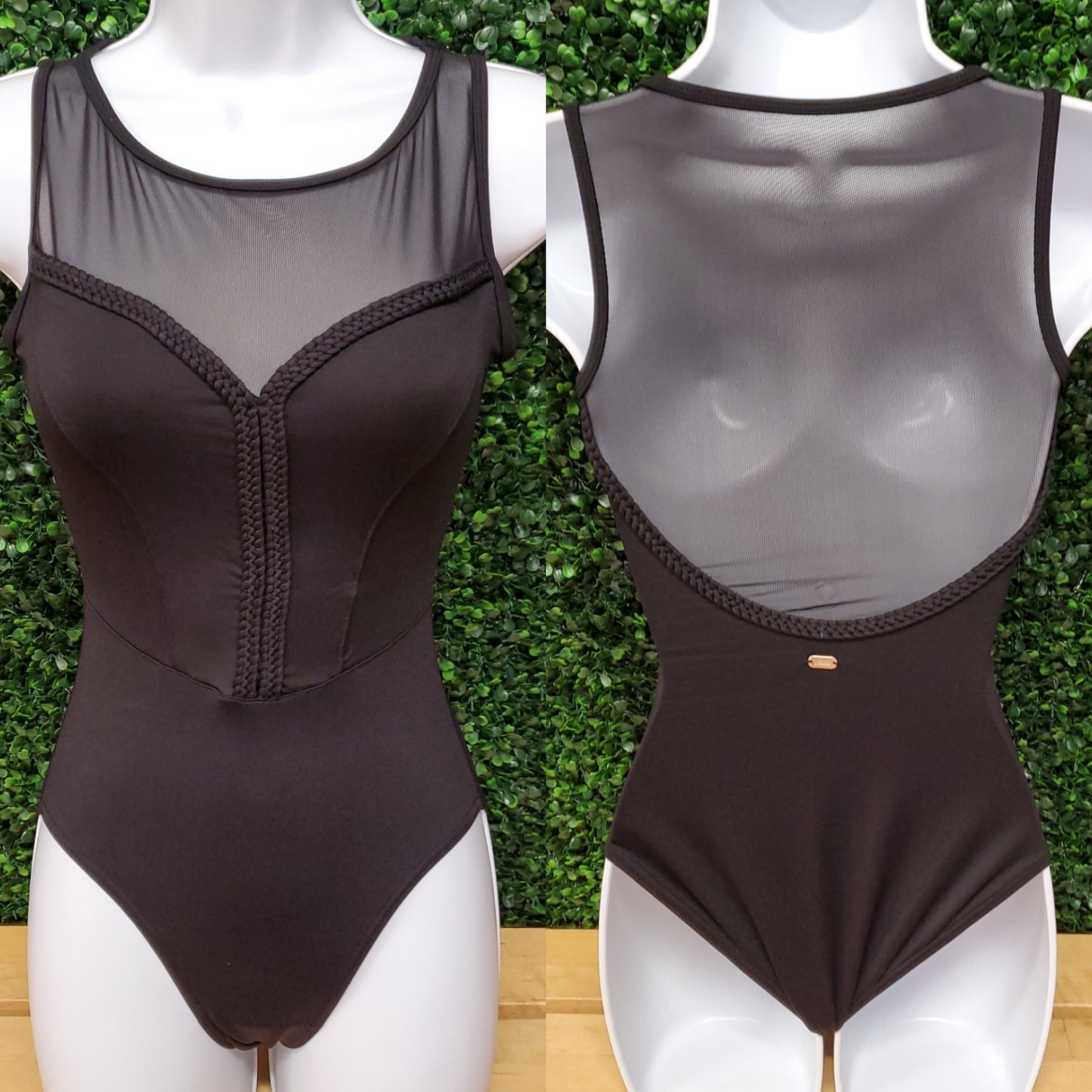 Boat Neck Braided Leotard #M3115