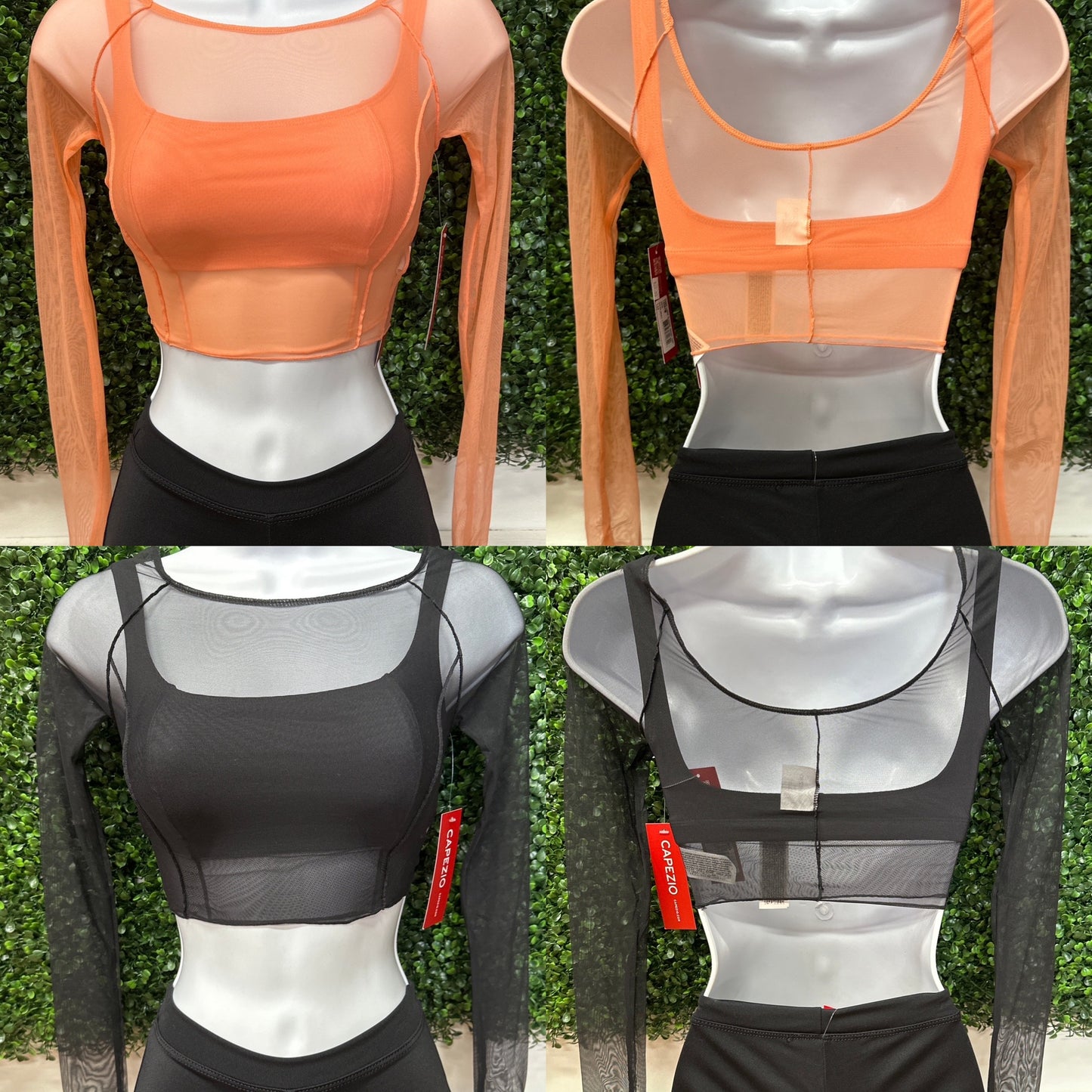Dusk Long-Sleeve Mesh Top #12247