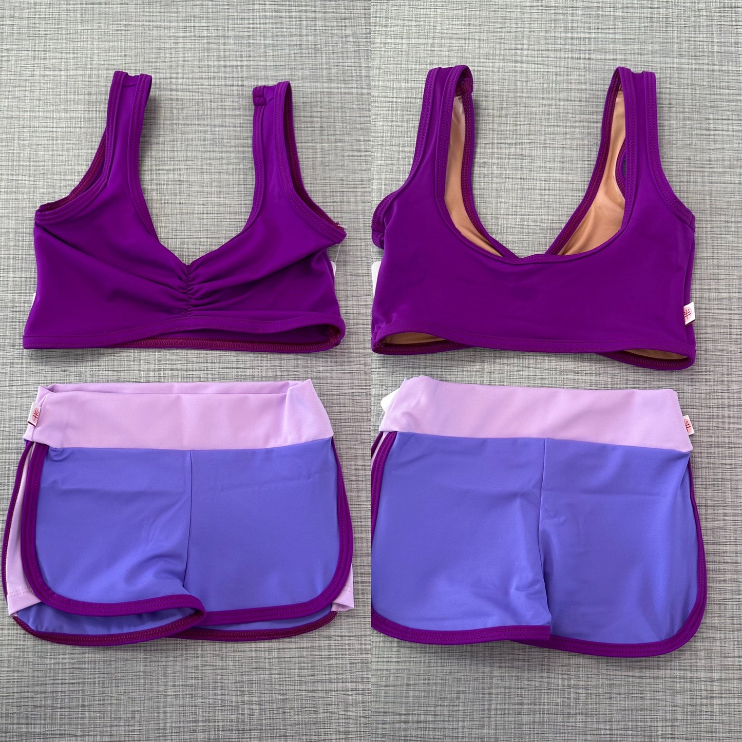 Demi Pinch Front Top & Training Short Set