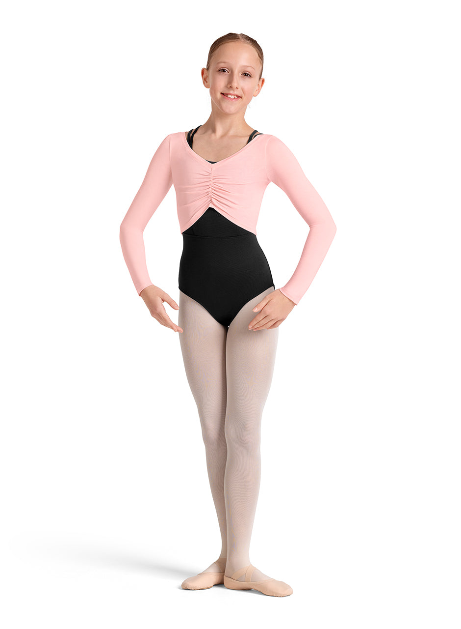 Scoop Neck Gathered Long Sleeve Top #M30004