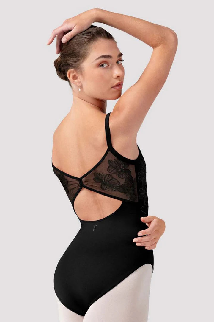 Lorelei Floral Mesh Camisole Leotard #70002