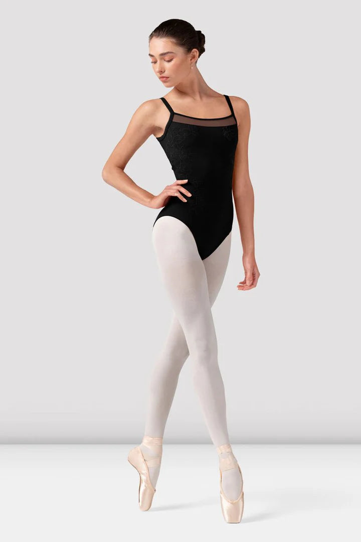 Lorelei Floral Mesh Camisole Leotard #70002