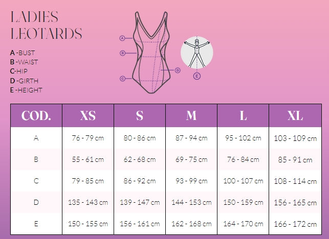 Slanted Back Leotard #DL009