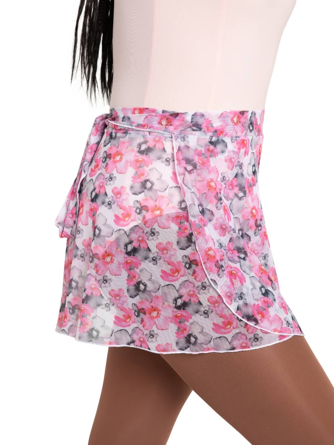 Le Jardin Printed Mesh Wrap Skirt #12186