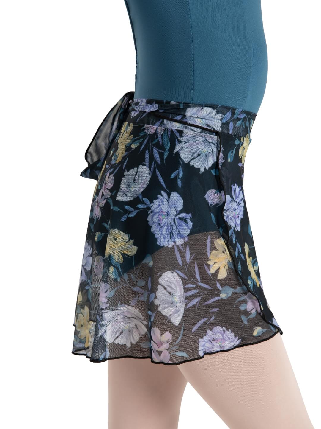 Le Jardin Printed Mesh Wrap Skirt #12186