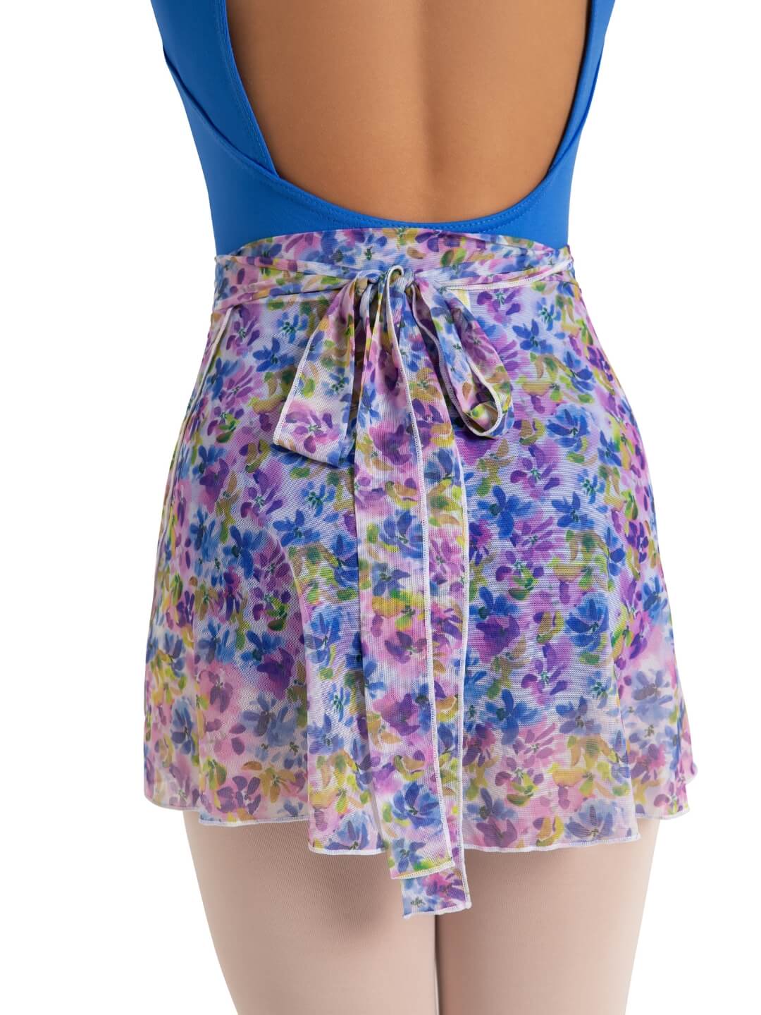Le Jardin Printed Mesh Wrap Skirt #12186