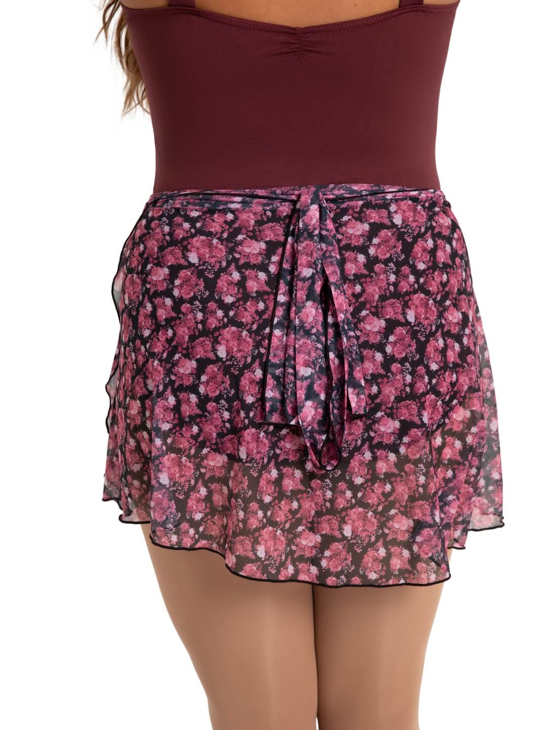 Le Jardin Printed Mesh Wrap Skirt #12186