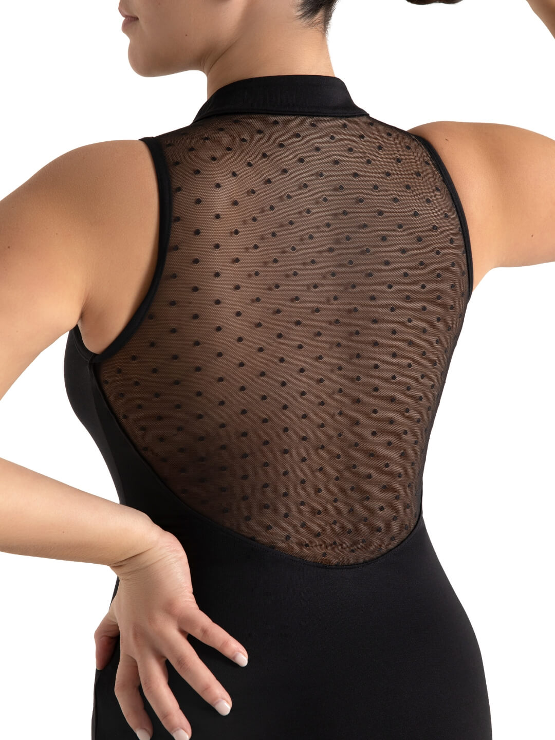 Adult Spot On Zip Front Leotard #12002