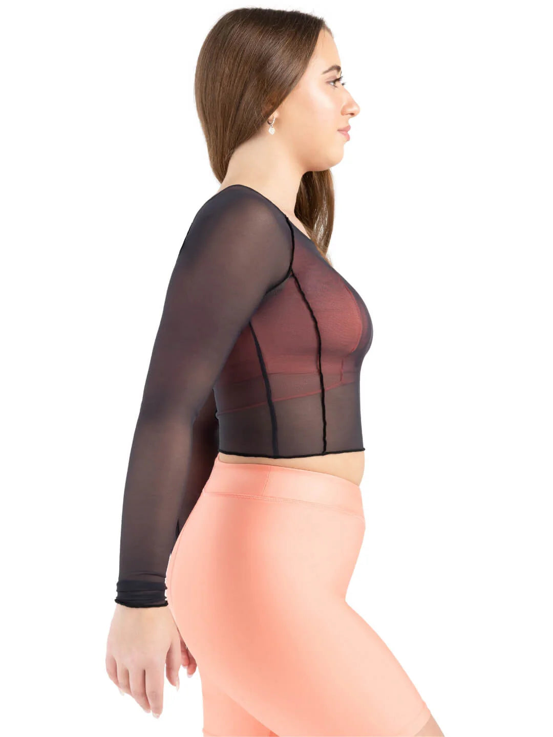 Dusk Long-Sleeve Mesh Top #12247