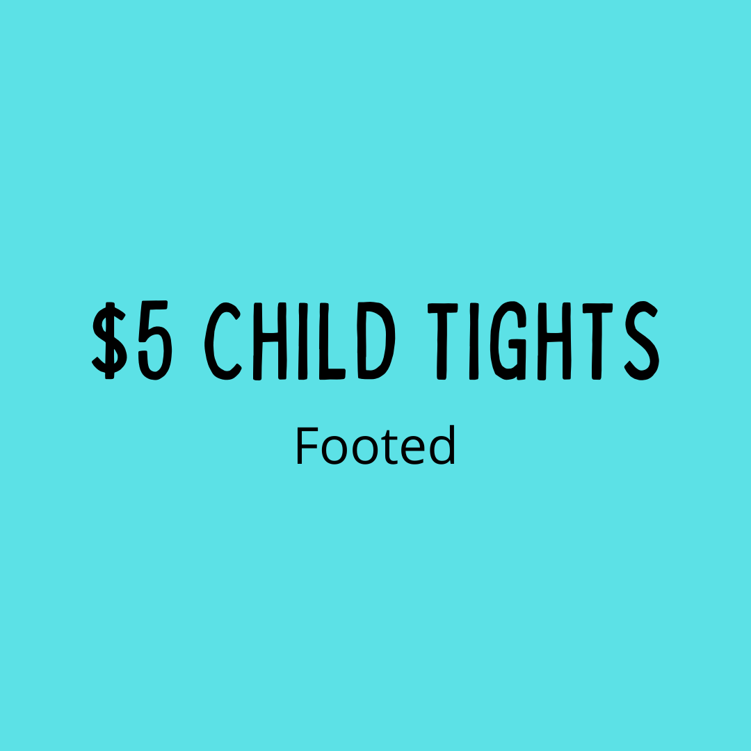 Sale Child Intermediate Black Footed Tights
