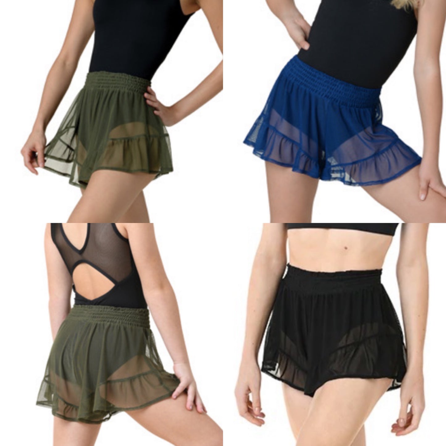 Ruffle Mesh Short #21412