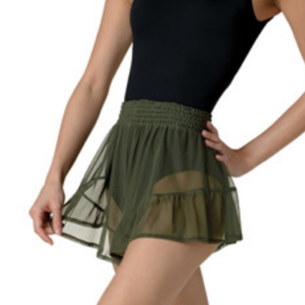Ruffle Mesh Short #21412
