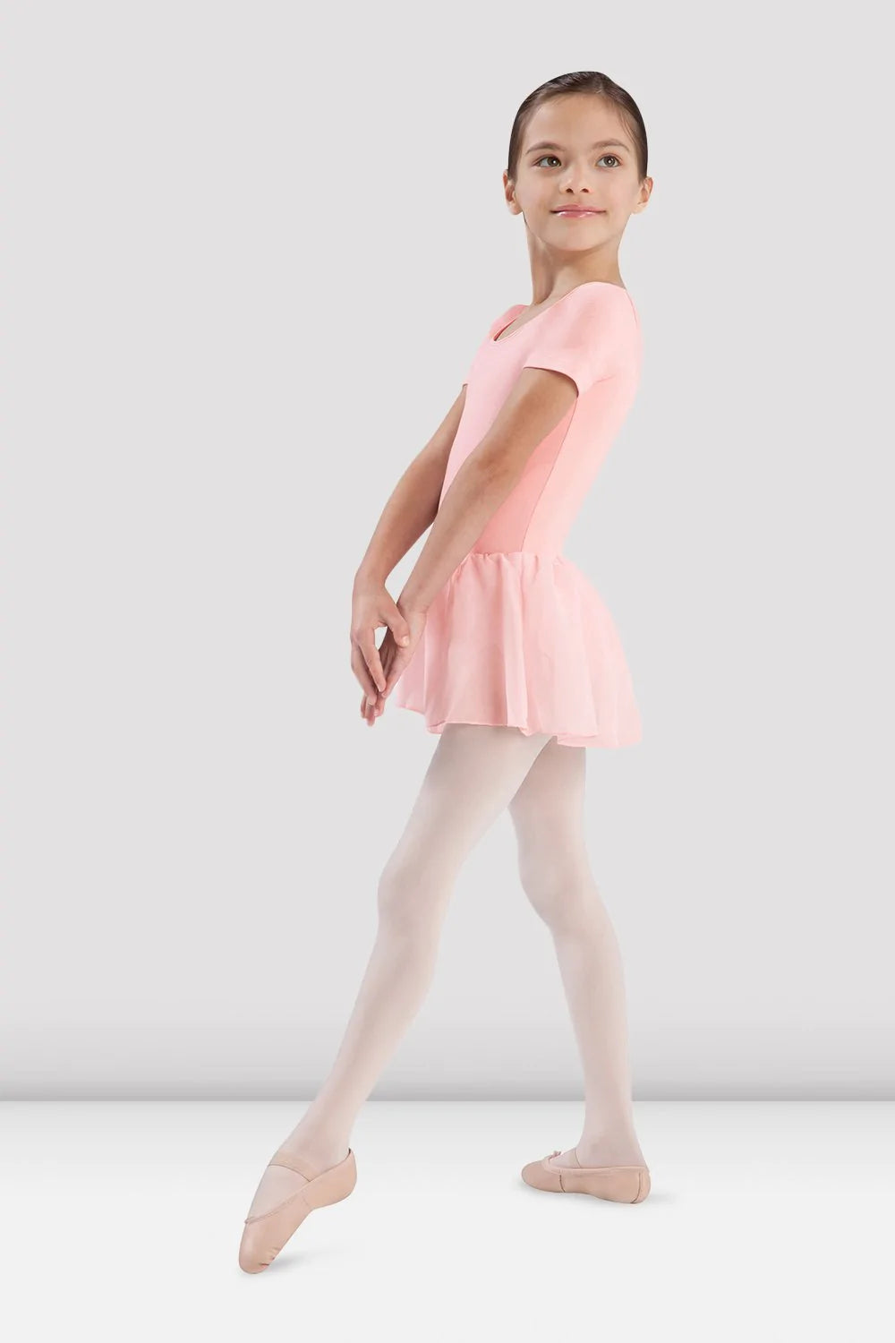 Short Sleeve Skirted Leotard #CL5342