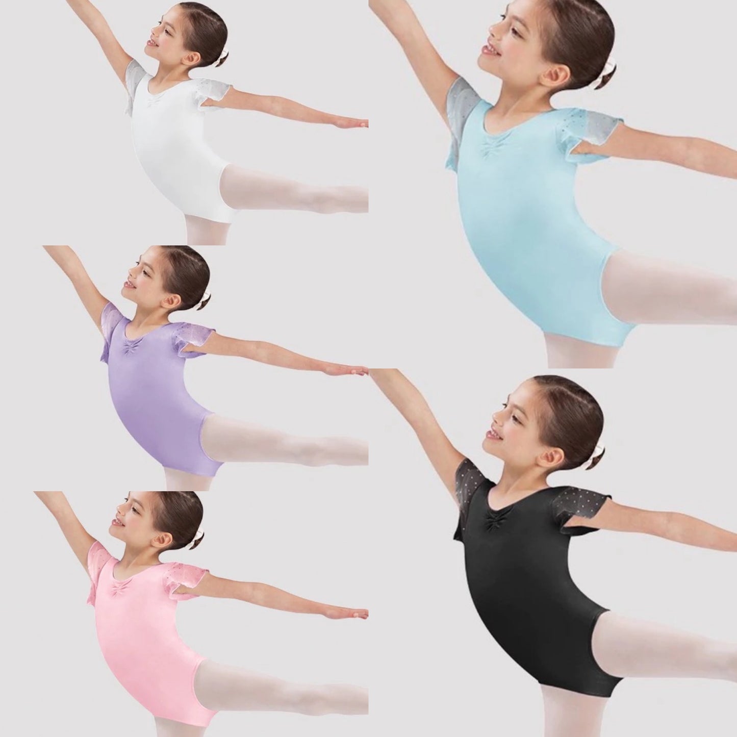 Bloch Flutter Sleeve Leotard CL #3732 and Sequin Skirt #CR5161 Separates