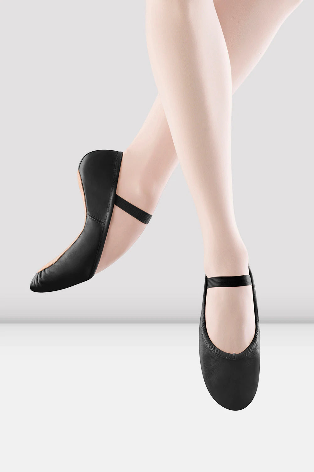 Bloch "Dansoft" Leather Full Sole Black Ballet Shoes