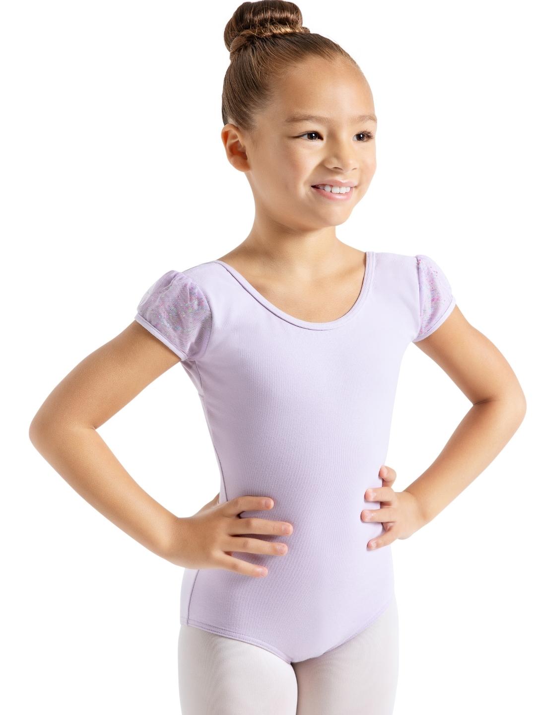 Glitter Puff Sleeve Leotard and Skirt Separates