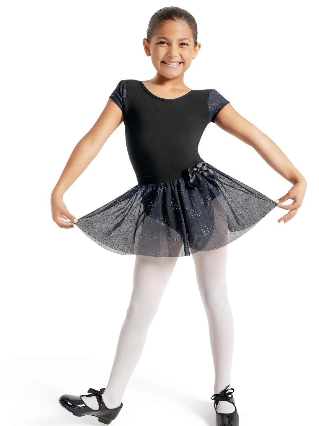 Glitter Puff Sleeve Leotard and Skirt Separates