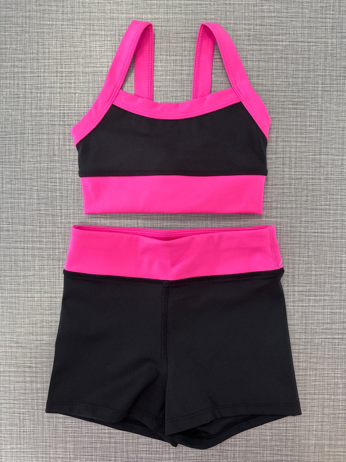 Color Block Tank Short Set