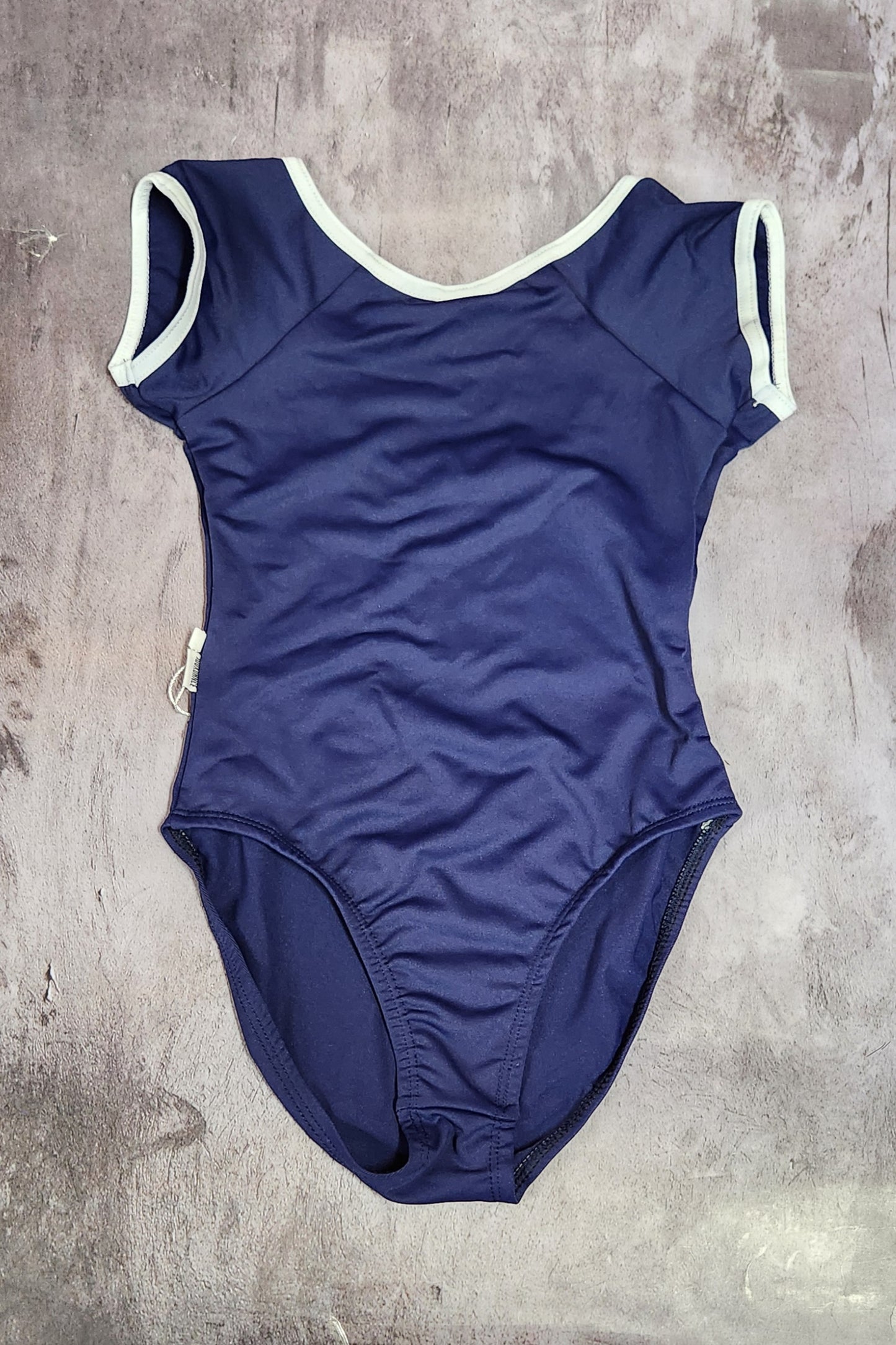 Short Sleeve Leotard with Trim