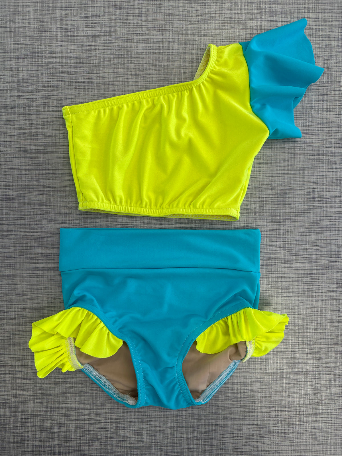 Custom One Shoulder Brief Set