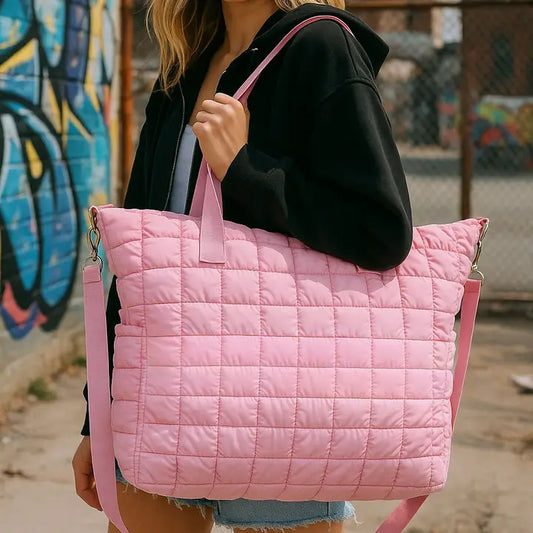 Scrunchie Puffer Tote Bag