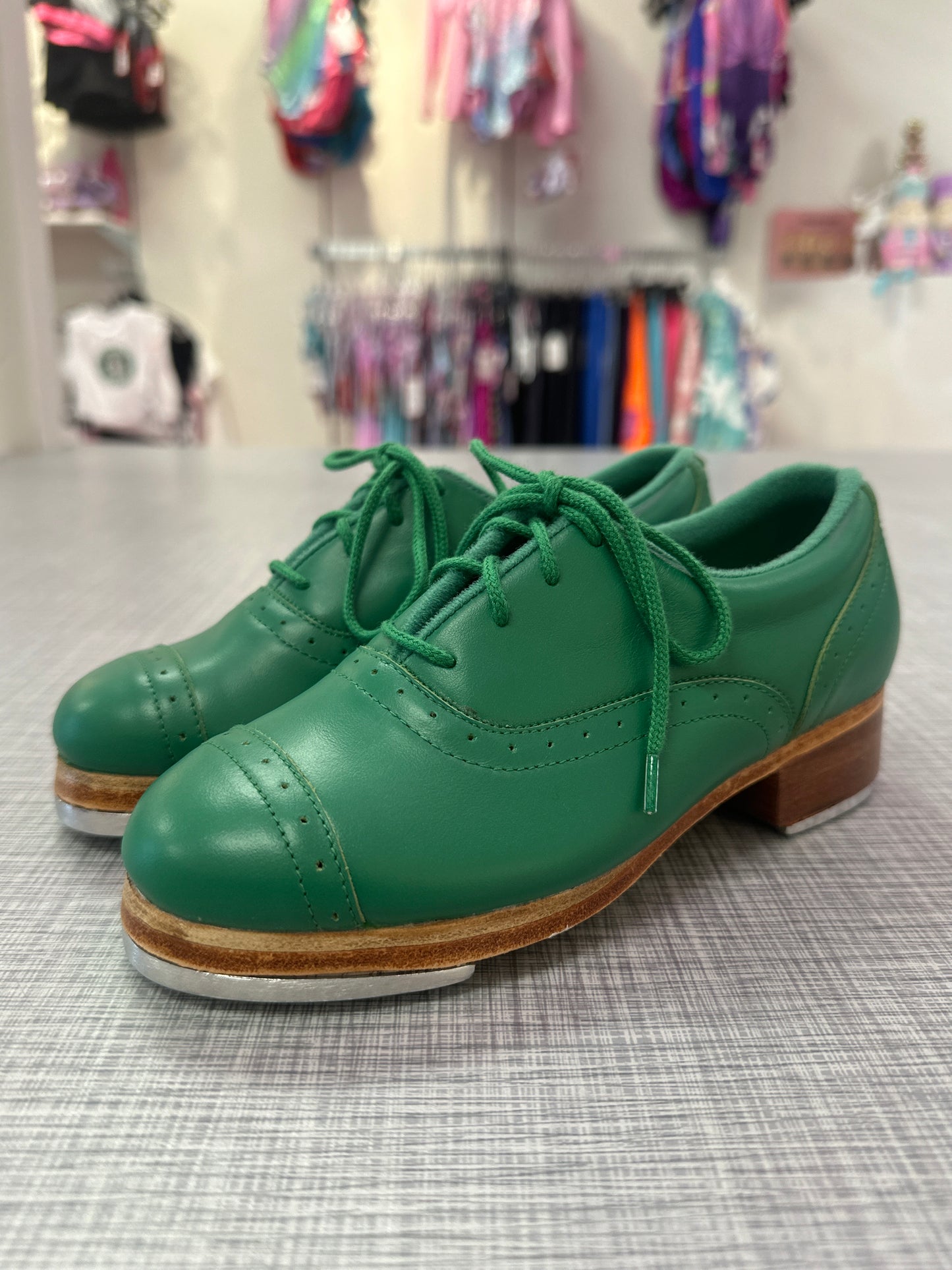 Jason Samuel Smith Emerald Leather Tap Shoes