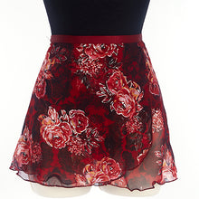 Load image into Gallery viewer, Metallic Floral Wrap Skirt
