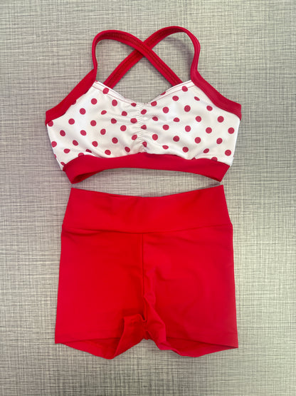 Polka Dot Solid Short Set